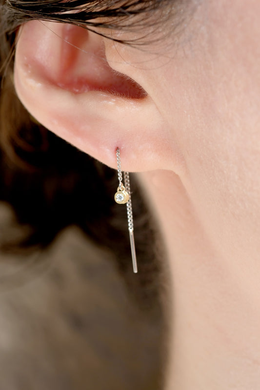Moon Diamond Earrings