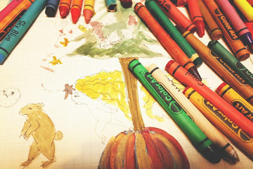 crayon and illustration by muska jewelry