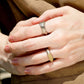 Arabesque White Gold Twin Ring
