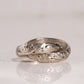 Arabesque White Gold Twin Ring