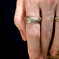 Arabesque White Gold Twin Ring