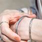 Arabesque White Gold Bangle