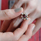 One Rhodolite Garnet Ring