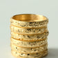 Gimmel White Gold Engraved Ring