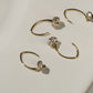 Star Double Diamond Drop Earrings