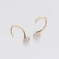 Star Double Diamond Drop Earrings