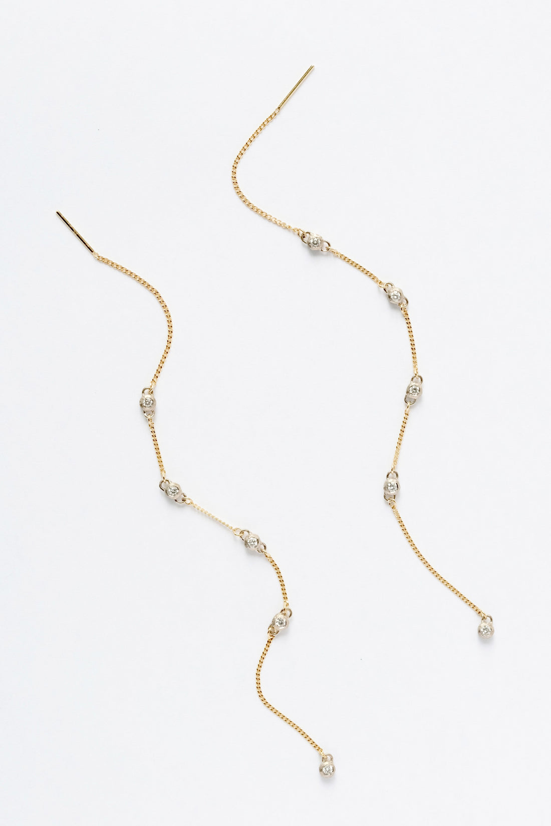 Star Station Diamond Earrings (Long)