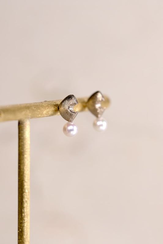 Akoya Pearl White Gold Earrings