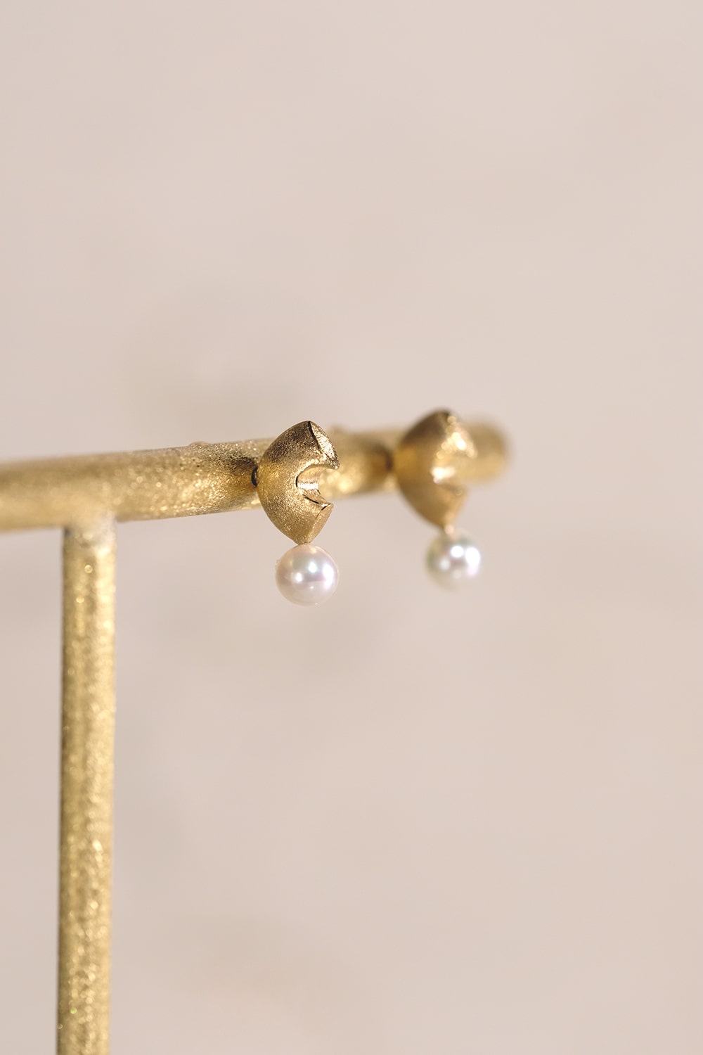 Akoya Pearl Yellow Gold Earrings