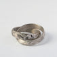 Arabesque White Gold Twin Ring