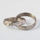 Arabesque White Gold Twin Ring