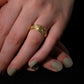 Arabesque Yellow Gold Twin Ring
