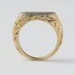 Arabesque Yellow Gold Signet Ring