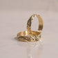 Arabesque Yellow Gold Twin Ring