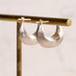Arc White Gold Earrings