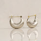 Arc White Gold Earrings