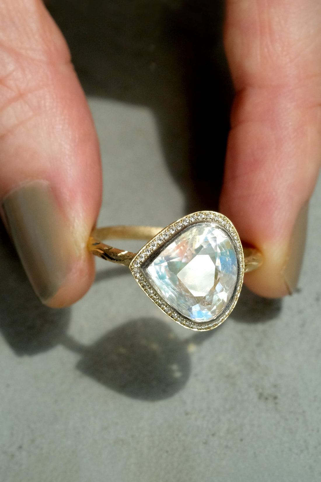 Bouquet Rainbow Moonstone Ring