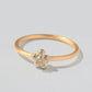 Diamond Flower Pinkie Ring