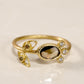 Brown Diamond Flower Ring (0.45 ct)