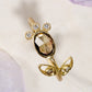 Brown Diamond Flower Ring (0.45 ct)