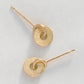 Full Moon Yellow Gold Earrings