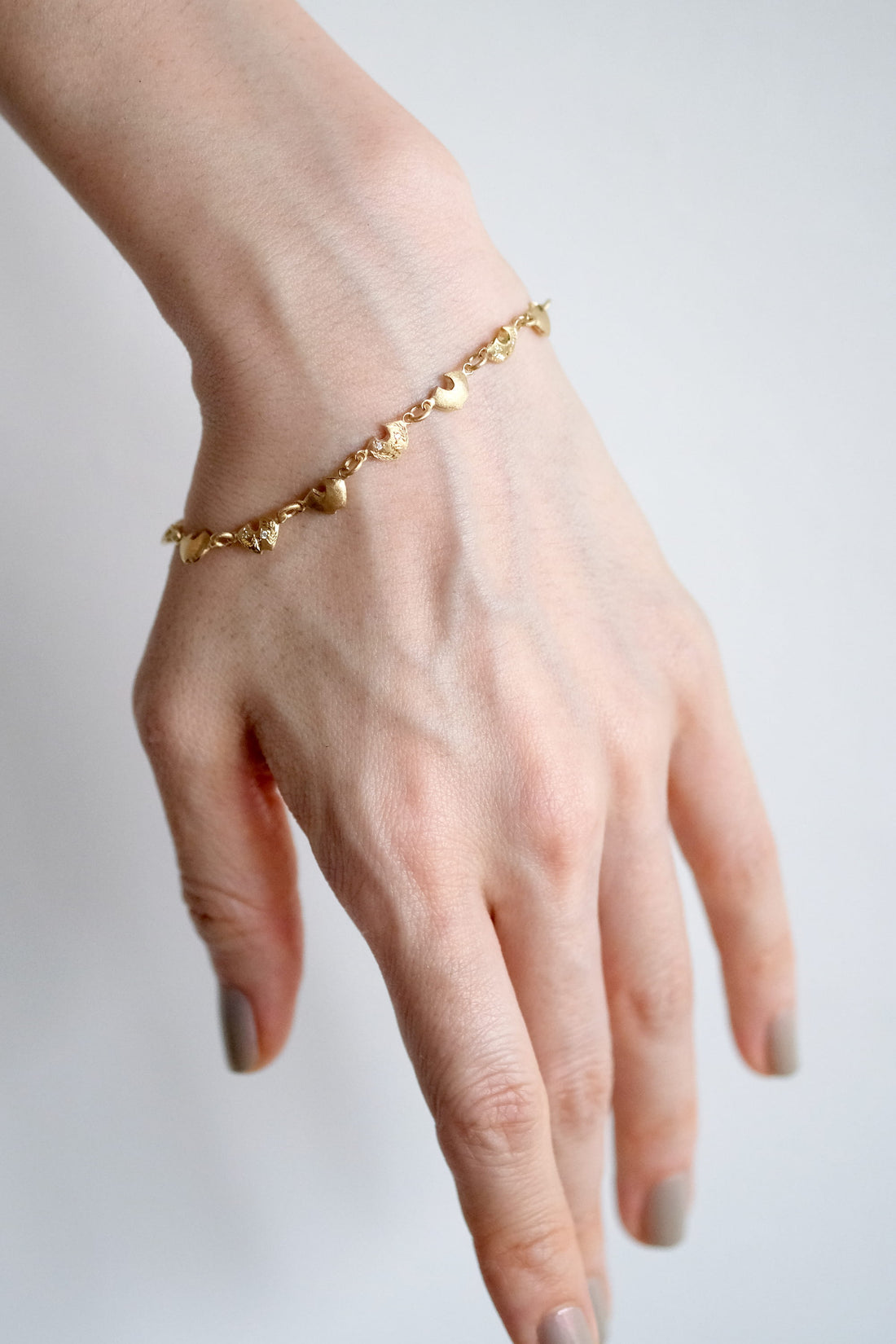 Grape Yellow Gold Diamond Bracelet