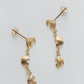 Grape Yellow Gold Tiered Drop Earrings