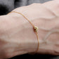 Grape Yellow Gold Diamond Chain Bracelet