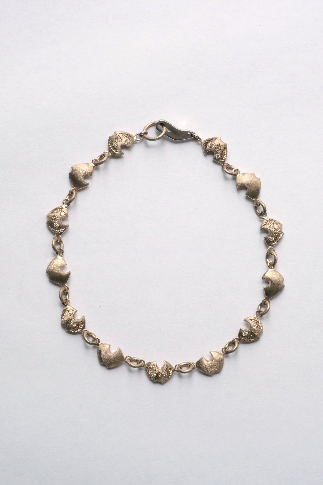 Grape White Gold Diamond Bracelet