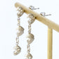 Grape White Gold Tiered Drop Earrings