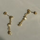 Grape Yellow Gold Tiered Drop Earrings