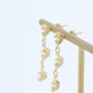 Grape Yellow Gold Tiered Drop Earrings