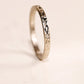 Flat Engraved Wedding Ring