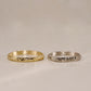Dome Engraved Wedding Ring