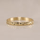 Dome Engraved Wedding Ring