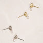 Grape Diamond & Akoya Pearl Yellow Gold Earrings