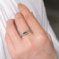 Pillar Green Diamond Ring