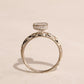 Pillar White Diamond Ring
