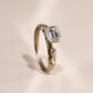 Pillar White Diamond Ring