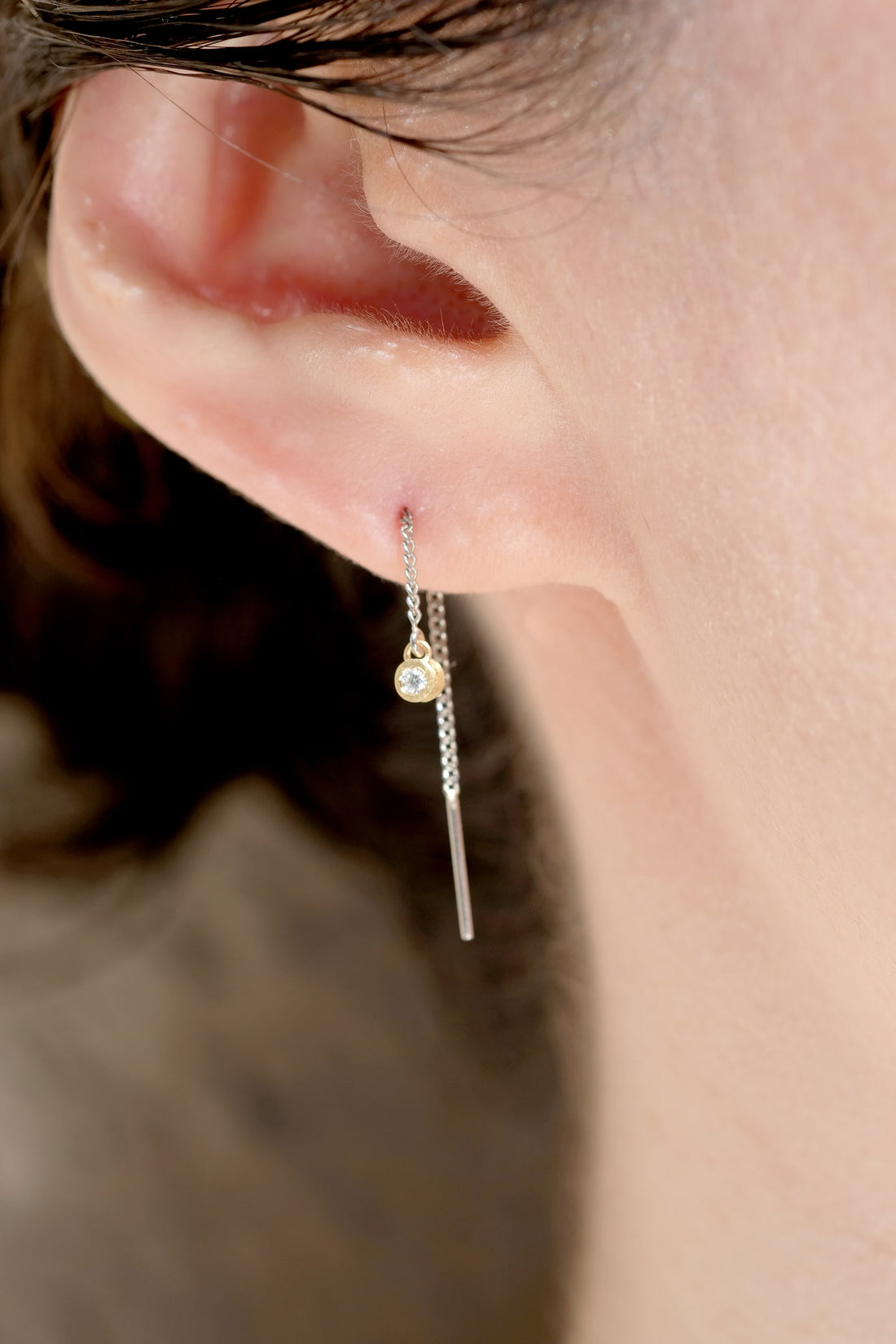 Moon Diamond Earrings
