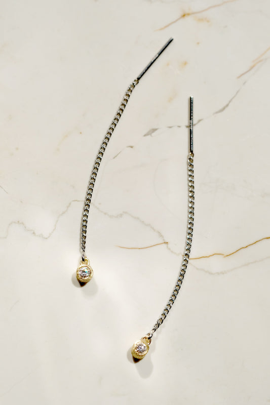Moon Diamond Earrings
