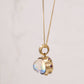 Rainbow Moonstone & Bekily Blue Garnet Necklace