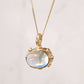 Rainbow Moonstone & Bekily Blue Garnet Necklace