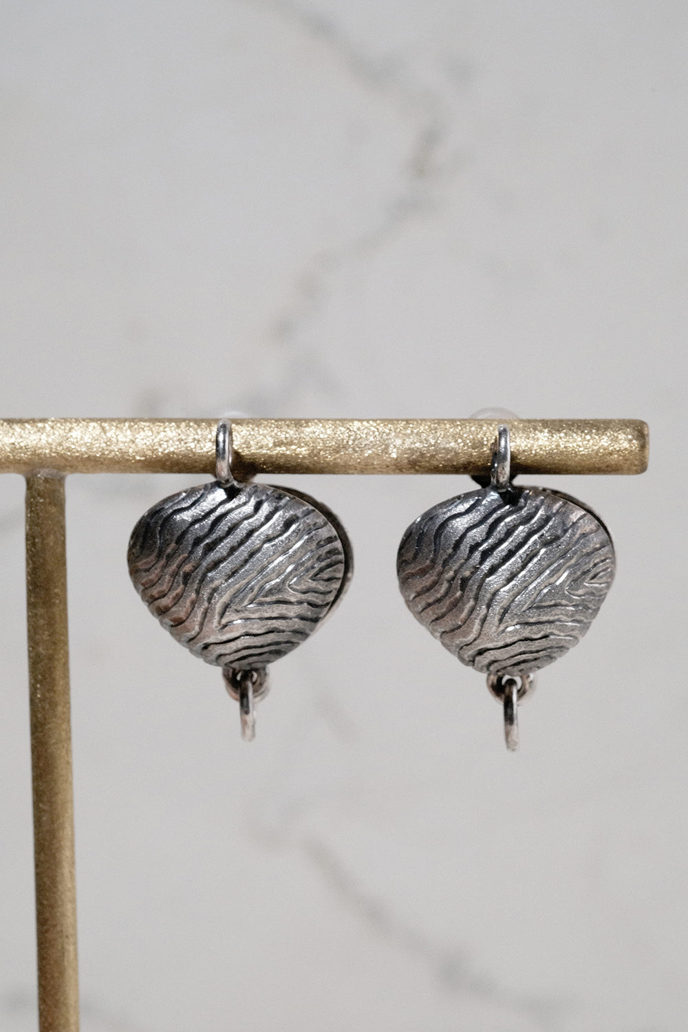 Silver Shell Earrings (Wave)