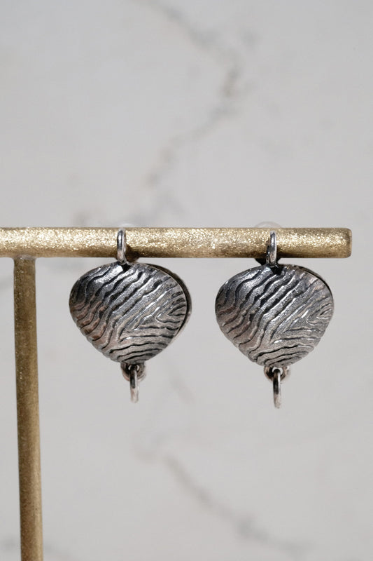 Silver Shell Earrings (Wave)