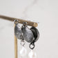 Silver Shell Pearl Earrings (Wave)