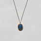 Opal Oval Necklace -Blue-