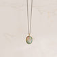 Opal Oval Necklace -Crystal-