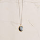 Opal Oval Necklace -GrayBlack-