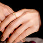 "çiçek" Garnet petal ring